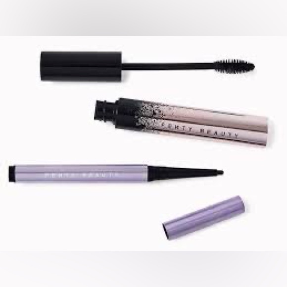 💗FENTY BEAUTY Full Frontal Mascara Black + Flypencil Longwear Eyeliner Black - Picture 13 of 16